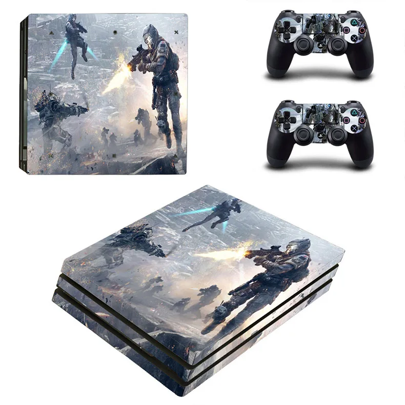YSP4P-0291 Titanfall 2 PS4 Pro наклейка PS 4 Play station 4 Pro виниловая наклейка s Pegatinas для playstation 4 Pro консоль и контроллер - Цвет: YSP4P-0291