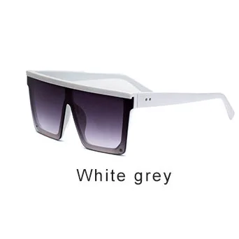 White Gray Квадратные негабаритные мужские солнцезащитные очки для женщин Новое поступление модные градиентные солнцезащитные очки для вождения для мужчин UV400 Gafas De Sol 2040 - Цвет линз: White Gray