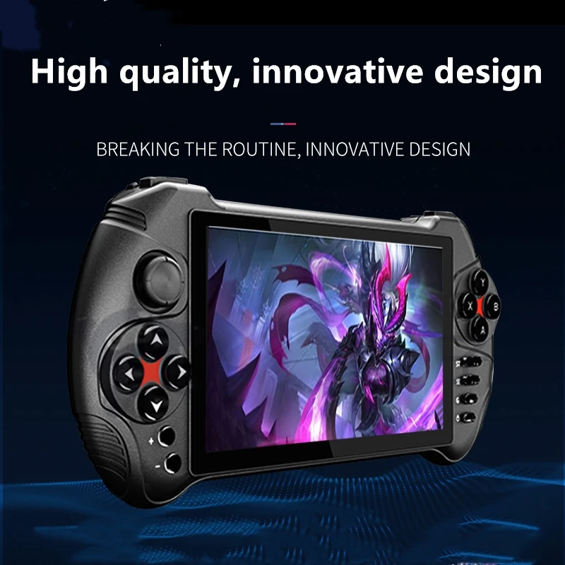 Игровая консоль Powkiddy X15 5 дюйма с сенсорным экраном Поддержка Android 7 0 Wi Fi джойстик