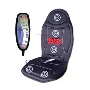 

Vital Physio Massage Chair Seat Massager Heat Vibrate Cushion Back Neck Chair Car Pain massager massageador +The adapter