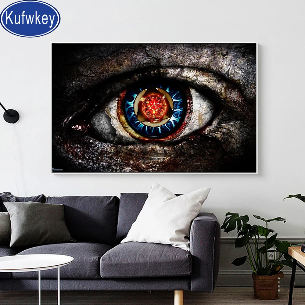 Abstract Eye diamond painting full square round embroidery kit 5 d Diamond Mosaic crystal paintings gift | Дом и сад
