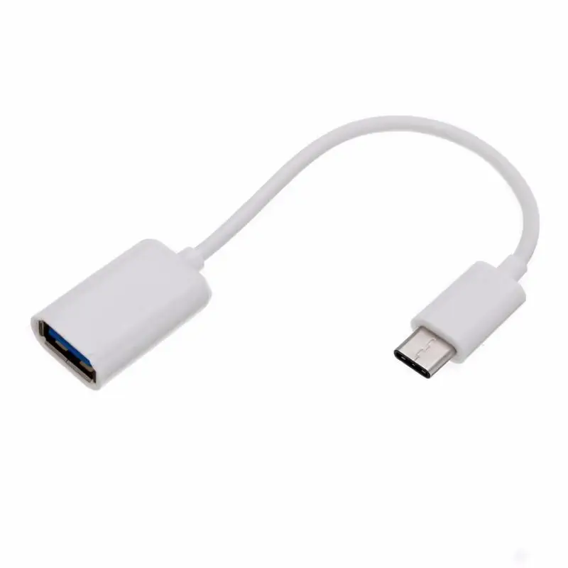 Белый Type C OTG адаптер USB C к USB 3,0 кабель для передачи данных конвертер для Xiaomi mi 9 8 красный mi samsung планшет ноутбук Android USB 3,0 адаптеры - Цвет: Белый