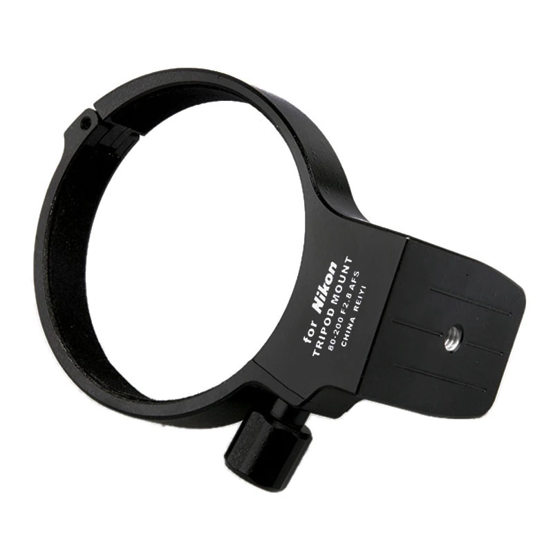 DSLR 카메라용 금속 삼각대 마운트 칼라 링 어댑터 Nikon Nikkor AF-S 80-200mm f / 2.8D 검정색