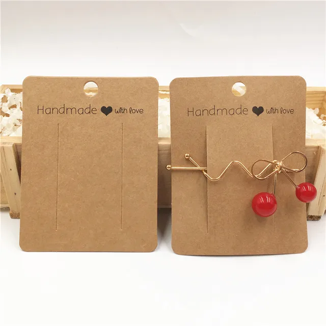 Hemobllo 100 Pièces Cartes De Présentation Bijoux Pour Boucles Oreilles