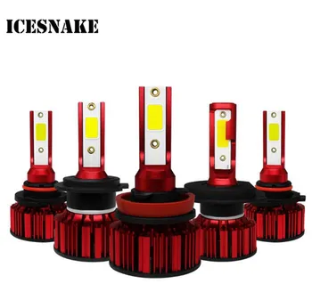 

ICESNAKE 9005 HB3 6000K 9006 HB4 H11 H7 Led Bulb 12V 80W Spotlight LED H4 8000Lm Car Light COB Chip Auto Lamp H1 H8 Headlights