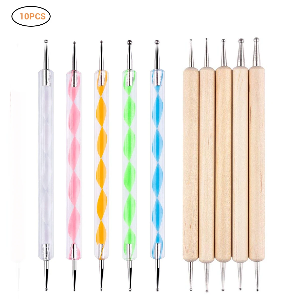 

Dotting Tools Embossing Stylus Set for Professional Nail Art Embossing Pattern Clay Sculpting Mandala Rock Painting New Products