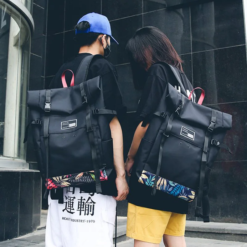 Double-Shoulder-Backpack Oxford Unique Fashionable Women Unisex Both Cloth-Bag Leisure