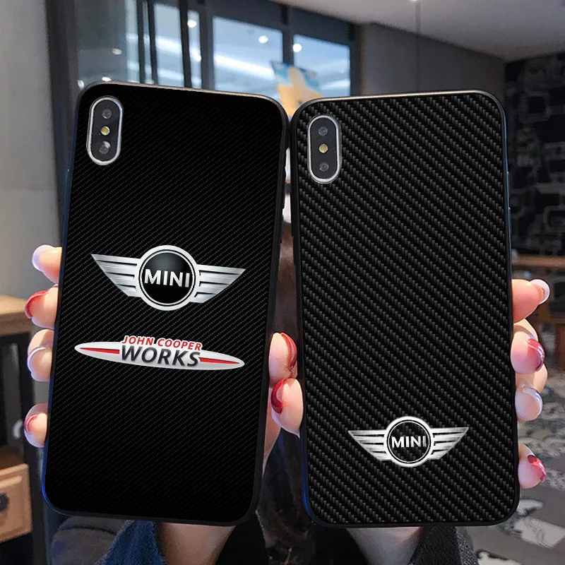 MINI Cooper чехол для iPhone 11 Pro 10 X XS Max XR 7 8 6 6S Plus 5 5S SE samsung Galaxy Note 8 9 10 S8 S9 S10 Plus S10E