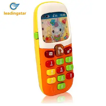 

Music Baby Phone Keypad Phone Toy Early Educational Visual Hearing Training Toy Random Color