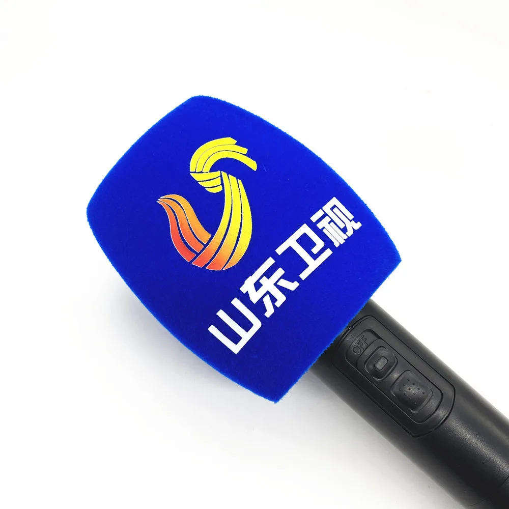 Reunindo Esponja Impressão Capas Personalizado Mic Pára-brisas Logotipo Espuma Pára-brisa para Estações de tv Repórteres Entrevista - Image 6