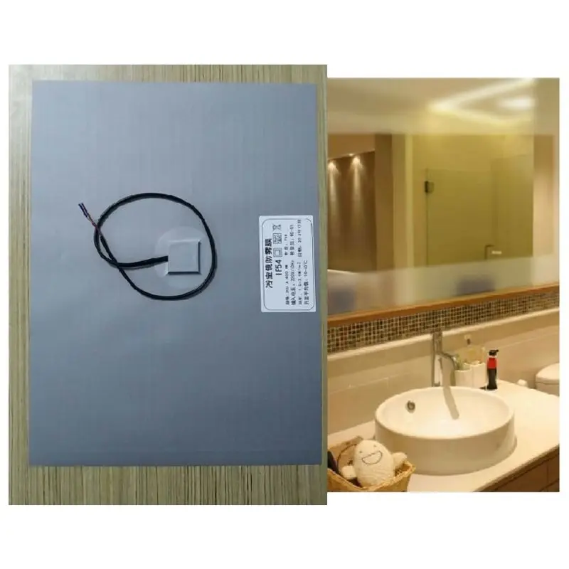 Bathroom Mirror Protective Film Anti Fog Window Clear Waterproof Electronic Heating Film for Shower Room Makeup Mirror makeup mirror bathroom mirror anti fog film shower mirror