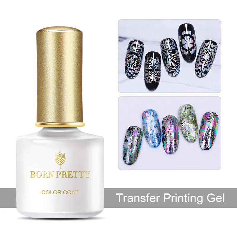 BORN PRETTY 6 мл 3D переводная Печать Гель для ногтей Фольга DIY дизайн замочить от УФ светодиодный лак для ногтей маникюрный лак - Цвет: Transfer Gel