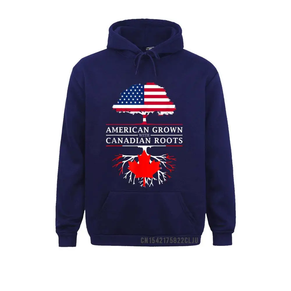American Grown with Canadian Roots - Canada T-Shirt__97A2286 Sweatshirts Long Sleeve 2021 Discount Women Mother Day Hoodies Classic Hoods  American Grown with Canadian Roots - Canada T-Shirt__97A2286navy
