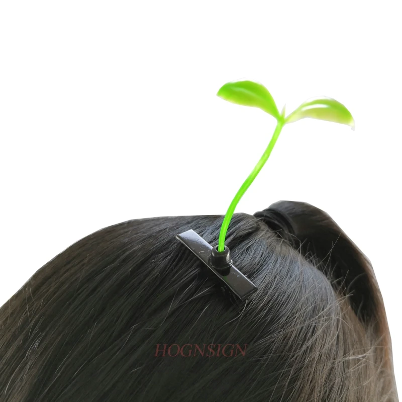 2pcs hair clip Bean sprouts Hair Clip Plants Show Moe Artifact Small Miaofa Clip Head Wacky Cartoon Headdress Flower