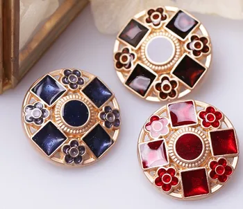 

2019 New 10 High-grade fashion metal Dripping oil Overcoat Jacket buttons Coat shirt buttons Size 23mm Free Shipping Worldwide