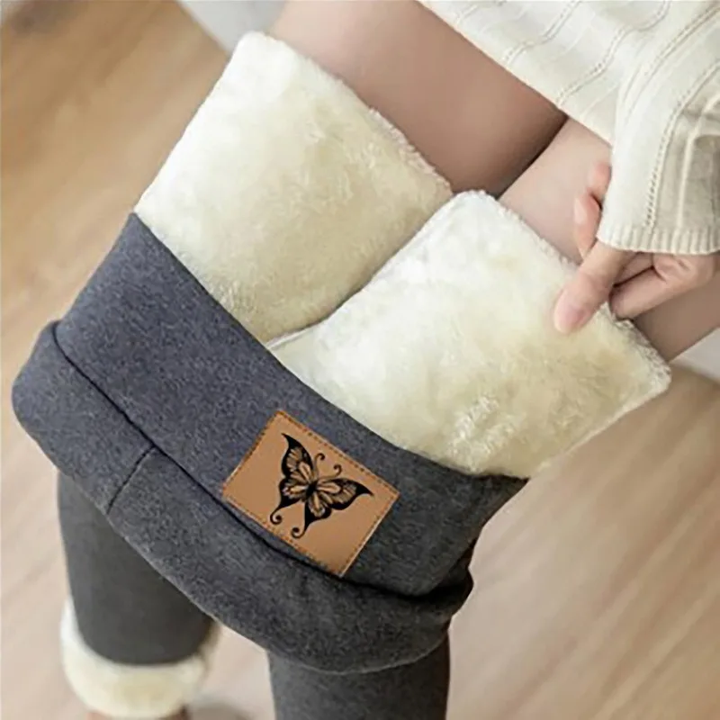 Winter Pants Thermal Leggings High Waisted Pants Flannel Streetwear Trousers Women Winter Casual Pants Thicker upgraded version crossover leggings