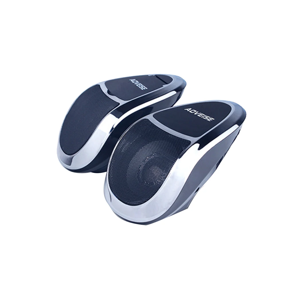 Silver Black Bluetooth музыкальный аудио усилитель Водонепроницаемый Профессиональный стерео скутер U диск мотоцикл динамик FM радио MP3 плеер аксессуары - Цвет: Silver Black