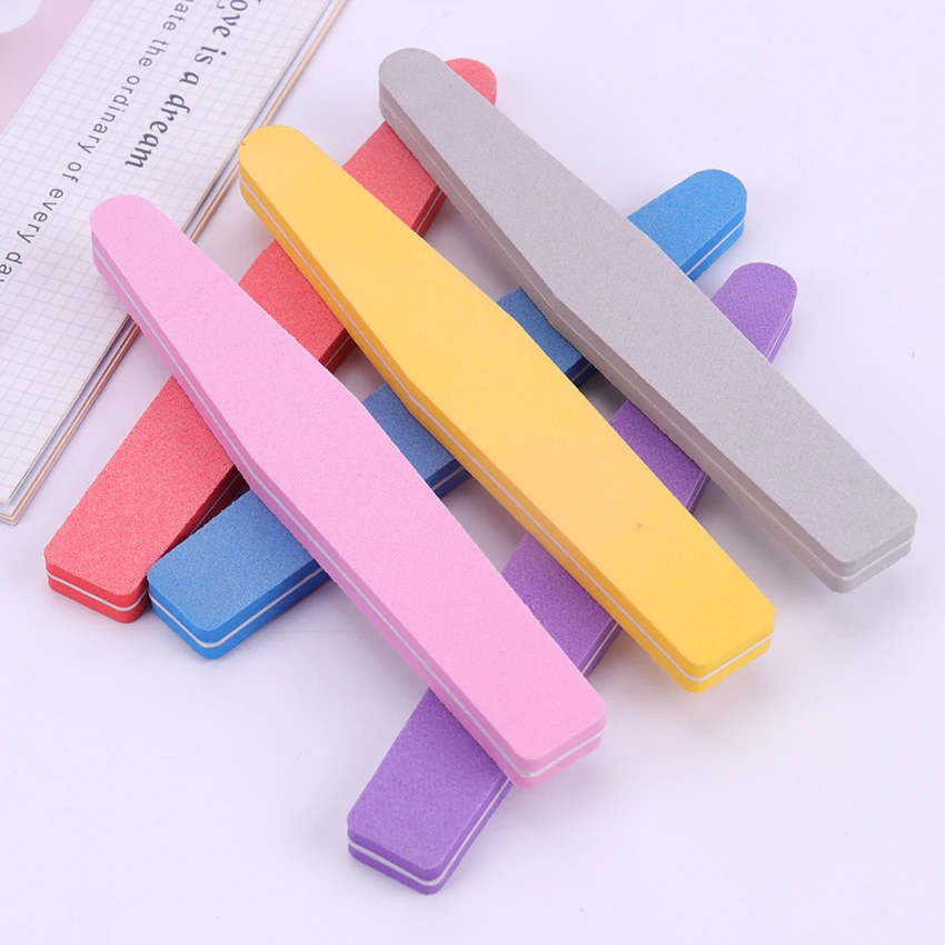 

Nail Files For Manicure 100/180 Sponge Sanding Buffer Block Nails File Buffs Buffing Nail Care Tool 5PCS