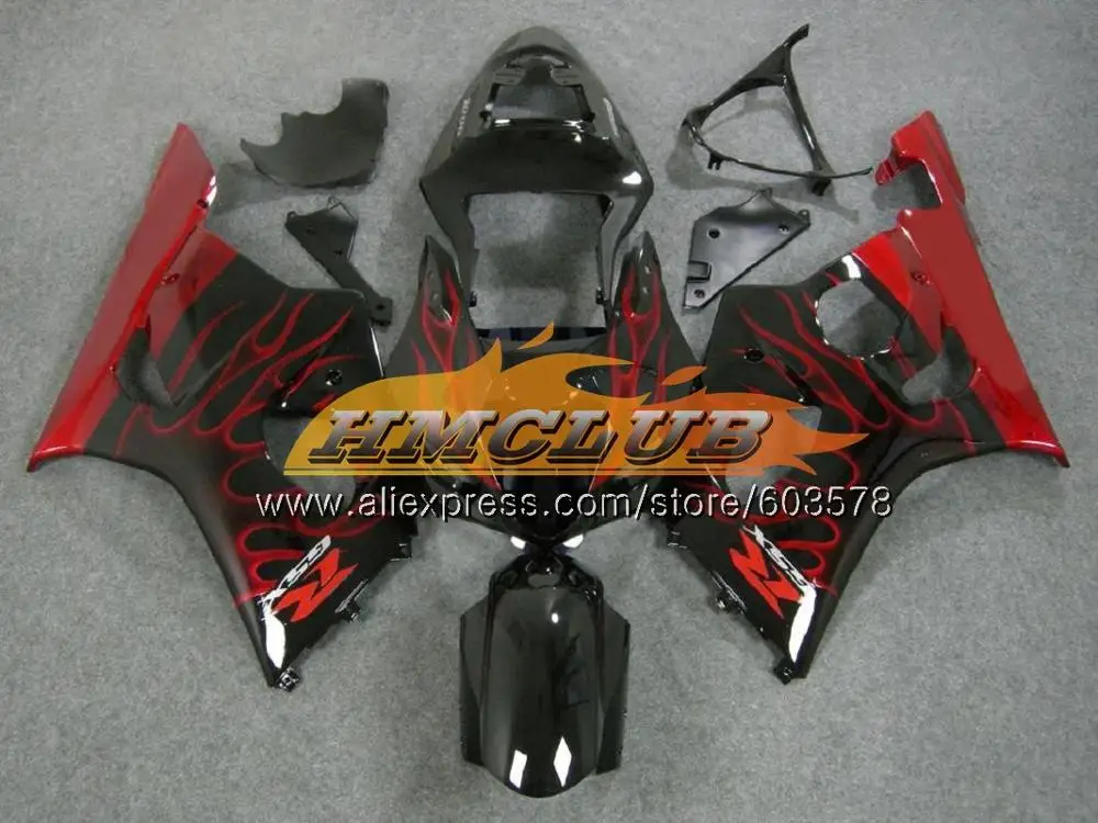 Корпус для SUZUKI GSXR-1000 1000CC GSXR1000 03 04 красный и серый цвет, 10CL. 117 GSX-R1000 GSX R1000 03 04 K3 GSXR 1000 2003 2004 обтекатели - Цвет: No. 19