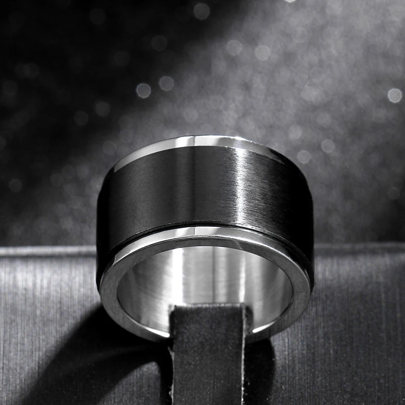 Кольцо мужское из нержавеющей стали 316 12 мм|rolling ring|ring ringring titanium |