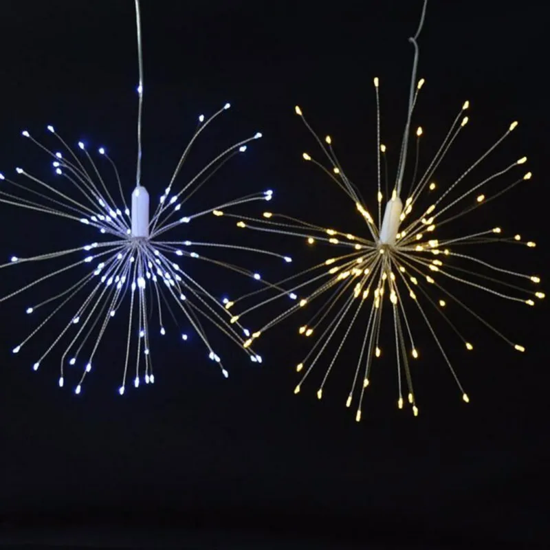 120LED фейерверк светильник на солнечных батареях наружные лампы для газонов DIY сказочная гирлянда мигающий светильник для рождественского фестиваля сада домашнего декора