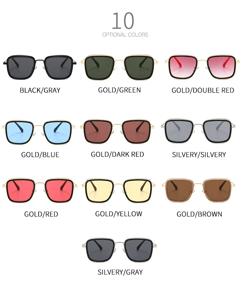 HARMTTER модные полеты стиль мужские солнцезащитные очки в стиле стимпанк квадратный бренд панк дизайн солнцезащитные очки Oculos ретро мужские