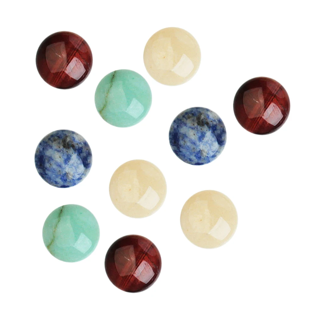 10 Pieces Jewelry Making Cabochon Half Round Gemstone Cabochon Beads 8mm Gem