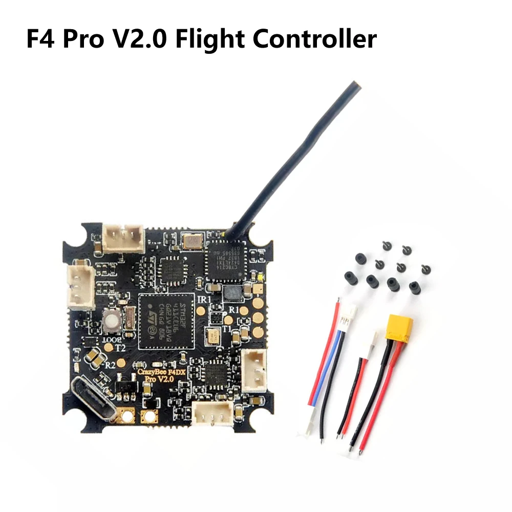 Happymodel Crazybee F4 Pro V2.0 1-3S Полетный контроллер с 5A ESC и совместимый Flysky/Frsky приемник для