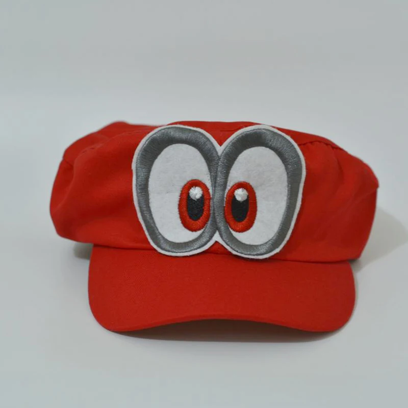 Головной убор для игры в Super Mario Bros Odyssey реквизит косплея хлопковая Красная шапка