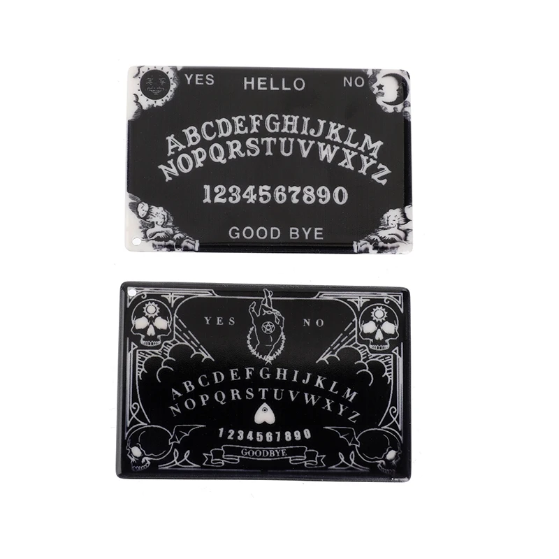 

4 Pcs Divination Magic Ouija Planchette Charms Spirit Board Gothic Jewlery Findings For Keychain Necklace Diy Making