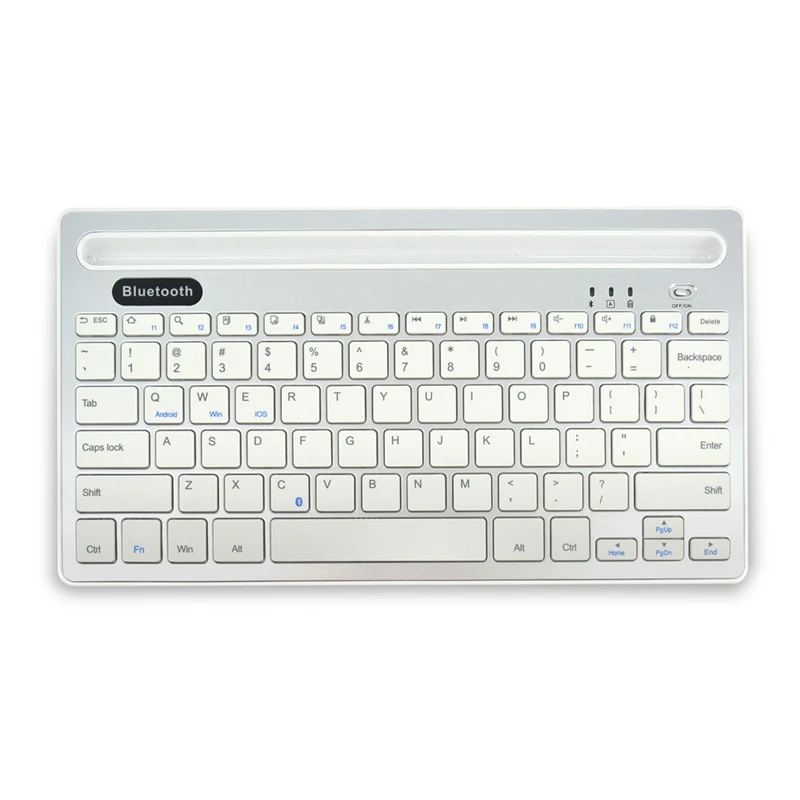 Bluetooth Wireless Keyboard with Phone/Tablet Stand Holder for Tablet