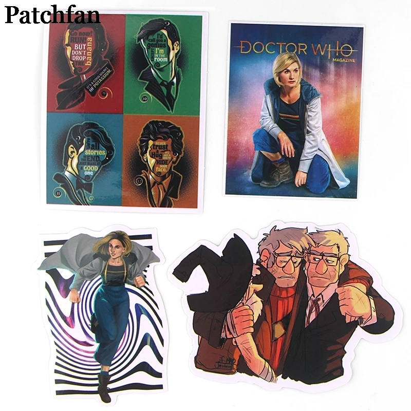 12 компл./лот Patchfan 37 шт./компл. Доктор Кто мультфильм забавные наклейки пакеты письмо Творческий мультфильм DIY телефон Скрапбукинг альбом A2302