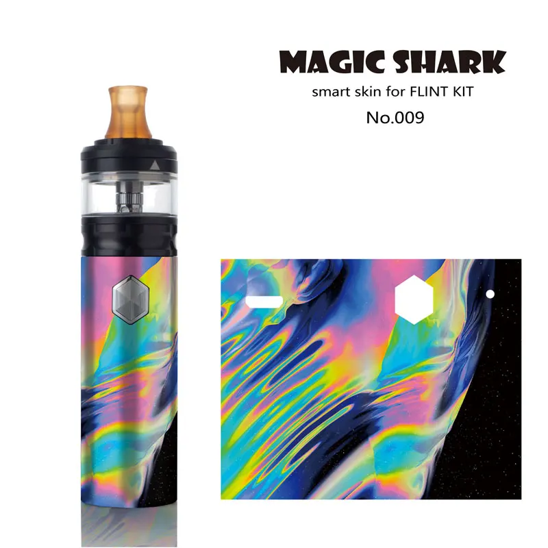 Magic Shark Leaf One Piece USA Flag Panda Vape Skin Sticker Film Vape Case for Geekvape Flint Kit