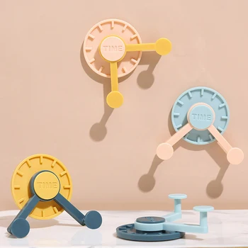 

4 Packs Of Creative Masks On The Wall Seamless No Perforation Rotating Strong Hooks Hanger Hook Kitchen Bathroom Strong Hook