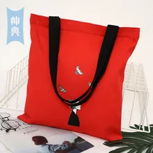 Весна лето стиль корейский Стиль Универсальная простая повседневная женская сумка простая сумка через плечо женская Холщовая Сумка