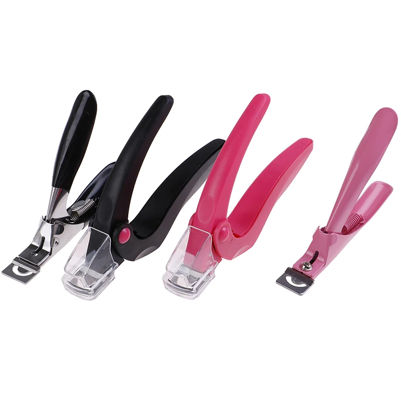 Stainless Steel Edge Nail Art Manicure Acrylic Gel False Tips Clipper Cutter Nails Scissors U One Word Clippers Manicure Tool