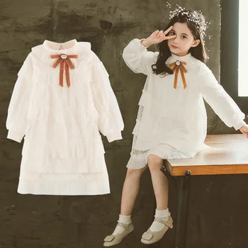 

Girls Dresses 2020 New Spring Children Clothes Girls Cute Bow Princess Dress Baby Kids Party Dress 3 4 5 6 7 8 9 10 11 12 Years