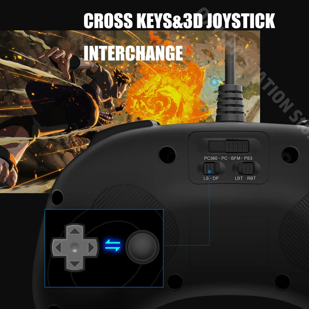 arcade lutando controle de jogo joystick para