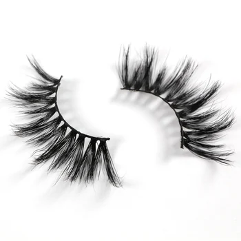 

25mm 5D Mink Eyelashes Thick Messy Makeup Lashes Long Wispies Fluffy Multilayer False Eyelashes Cruelty-free Extension Maquiagem