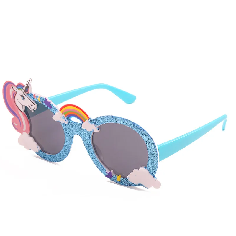 YUYU вечерние солнцезащитные очки в виде единорога, радуги, вечерние очки, маска, костюм, очки для фотосессии, реквизит, свадебные принадлежности, украшения для детской вечеринки