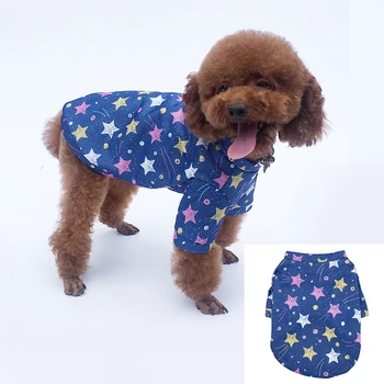 

Star Print Dog Sweatshirt Small Dog Hoodie Coat Winter Warm Pet Clothes for Chihuahua Puppy Cat Pullover Dogs Pets Clothing 2020