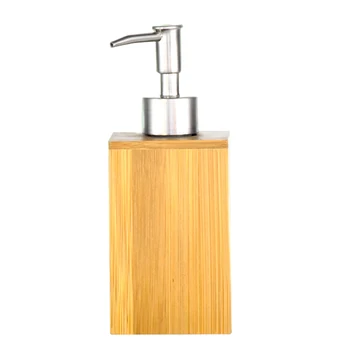 

Soap Dispenser Household Bamboo Bathroom Hand Sanitizer Press Bottle Restaurant Hotel Lotion Liquid Soap Dispenser for Bathroom
