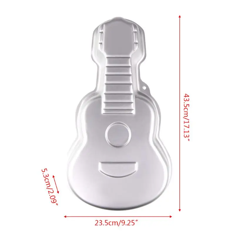 Алюминиевый сплав 3D форма для торта в форме гитары формы выпечки сковородки