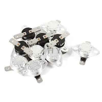 

10 Pcs KSD301 250V 10A 50 Celsius N.C. Temperature Controlled Switch