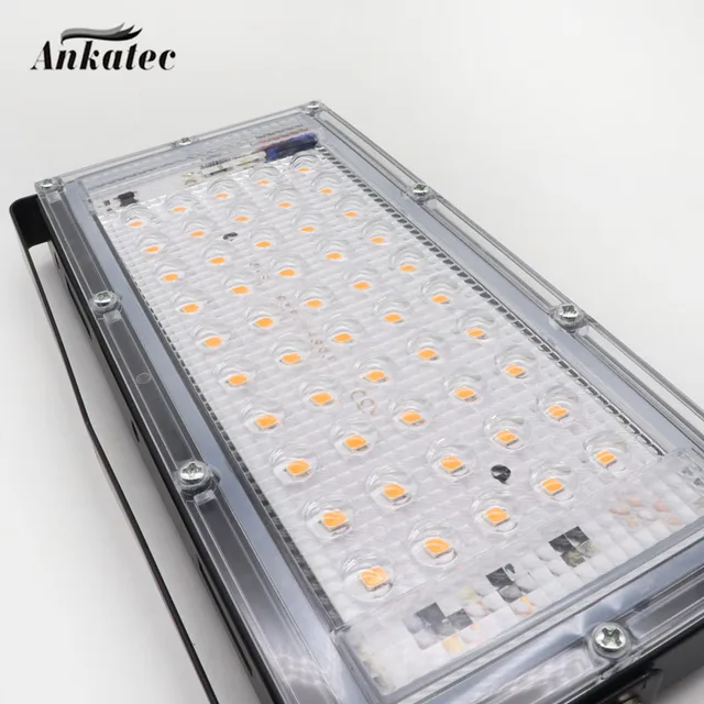 Led Grow Light Ac220V 50W 100W Teljes Spektrumú Fito Lámpa Üvegházhatású Hidroponikus Növények Növekedési Megvilágítása - Image 6