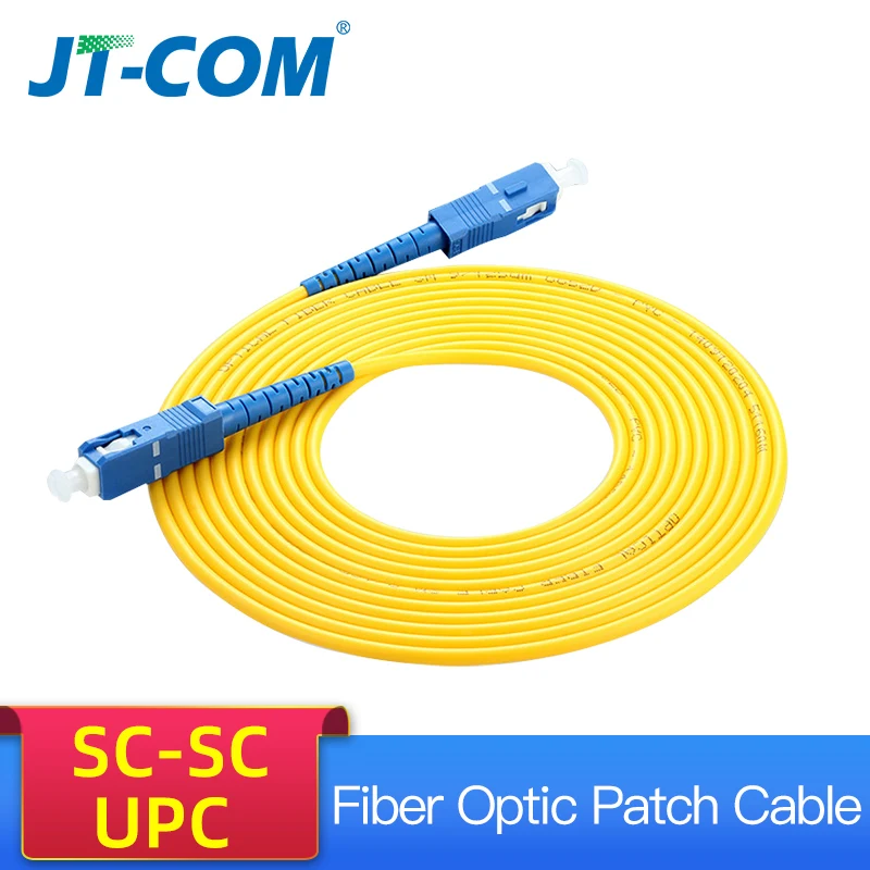 10pcs 3m sc sc fibra optica patch cord sc upc sm sx 2 0 milimetros 3