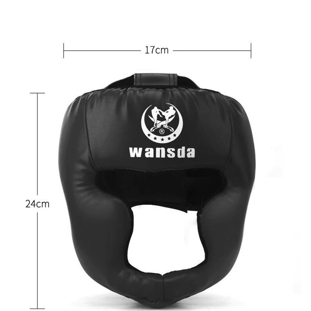 Boxing Headgear Professional Synthetic Leather MMA Protector Headgear Fighting Judo Kickboxing Head Guard Sparring Helmet