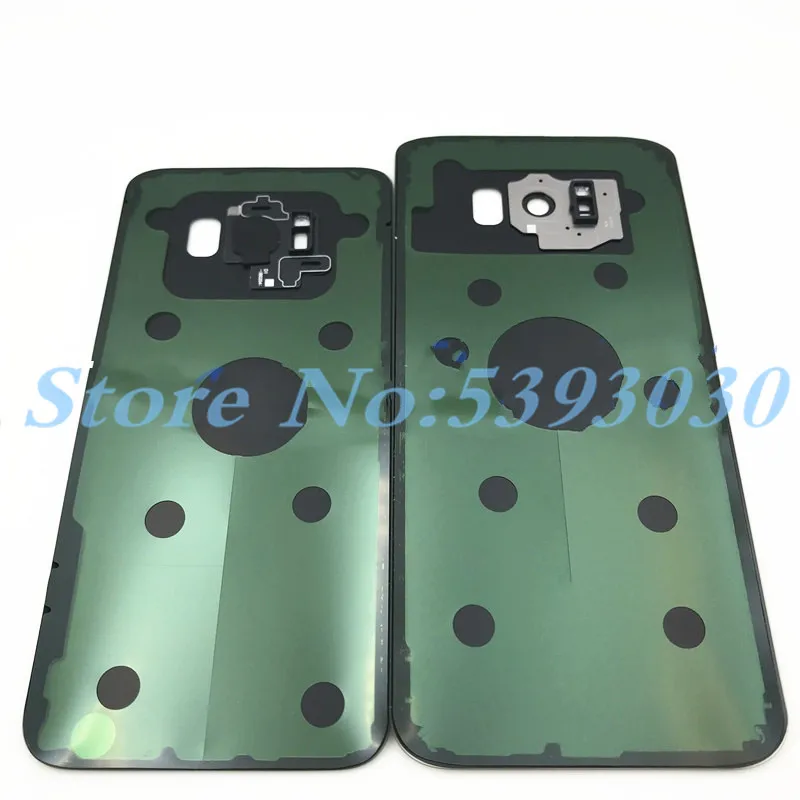 10 шт./лот, заднее стекло для samsung Galaxy S8, G950, G950F и S8 Plus, G955, G955F, крышка для батареи, Корпус задней двери с объективом камеры+ логотип