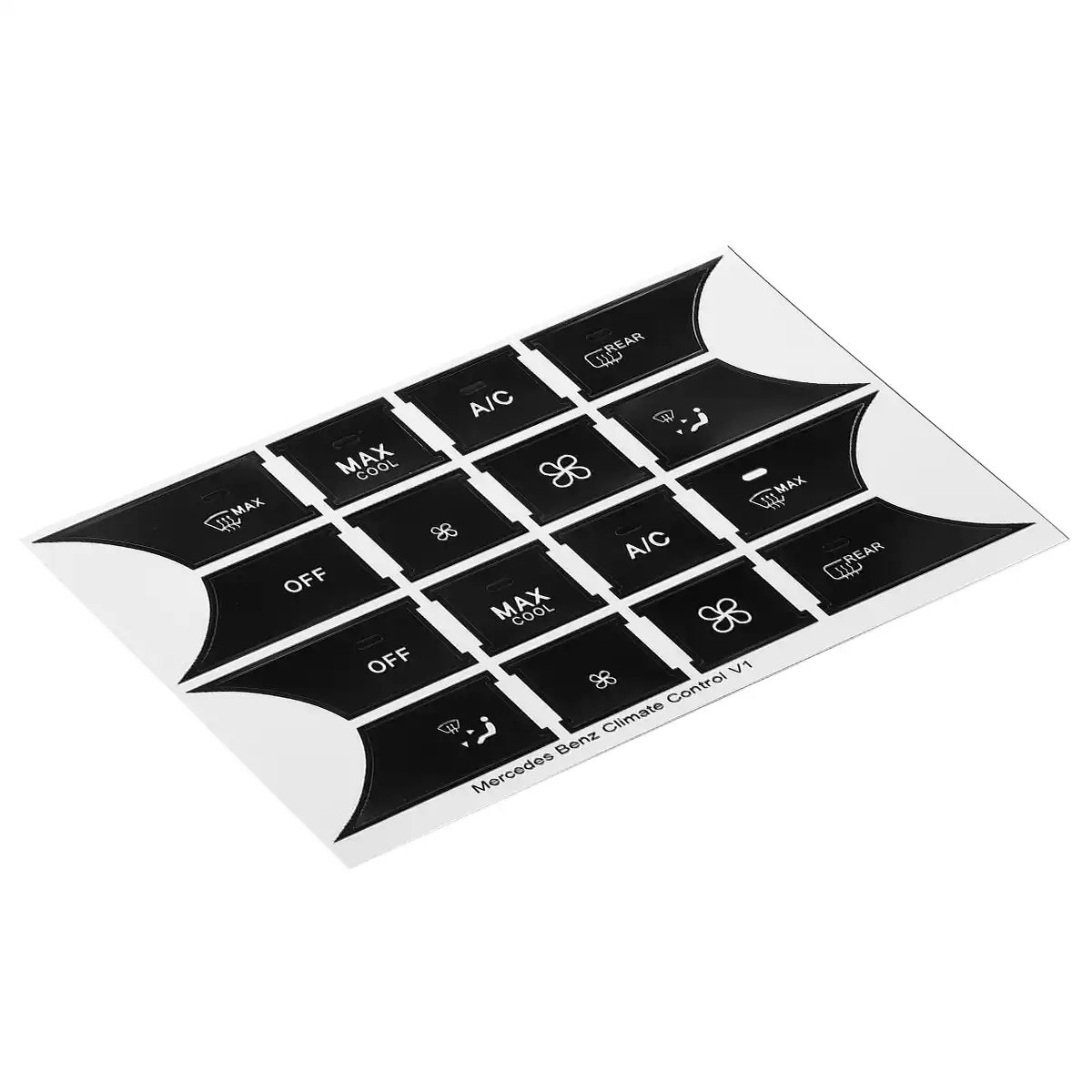 HHF Stickers New W204 Black Car A//C Climate Control Button Repair Sticker Decals For B-e-n-z C-Class W204 C300 C350 2008-2014 Color : Black