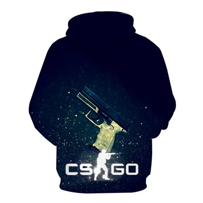 Модная Осенняя Новинка Мужская толстовка с 3D принтом игра CS GO Мужская Уличная Толстовка мужской и женский пуловер в стиле хип-хоп одежда большого размера 4XL